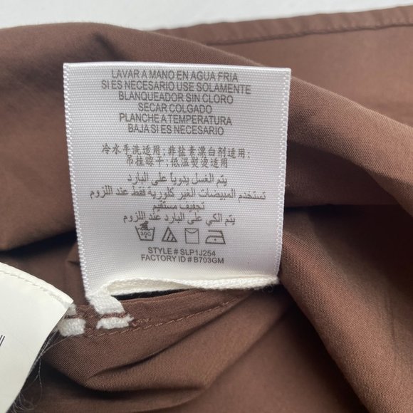 BCBGMaxAzria - Chestnut Western Styled 3/4th Button Down Top, Size Small - Picture 7 of 7